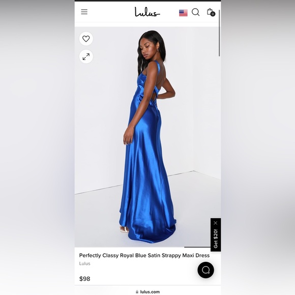 perfectly classy royal blue satin strappy maxi dress Lulus Perfectly Classy Satin Strappy Maxi Dress in Royal Blue